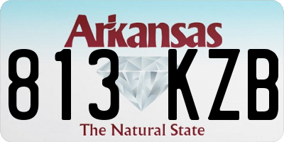 AR license plate 813KZB