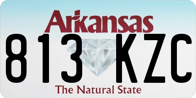 AR license plate 813KZC