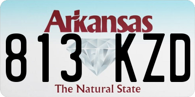 AR license plate 813KZD