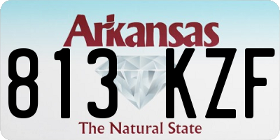 AR license plate 813KZF