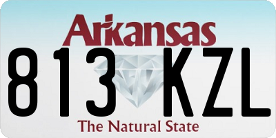 AR license plate 813KZL