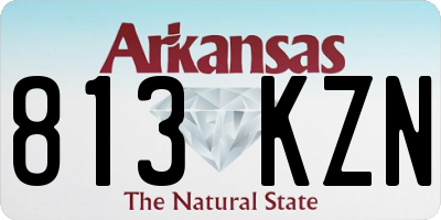 AR license plate 813KZN