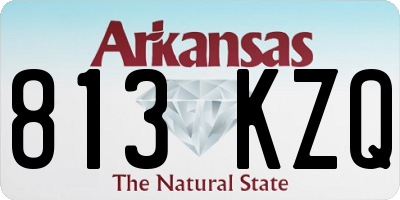 AR license plate 813KZQ