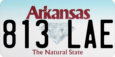 AR license plate 813LAE