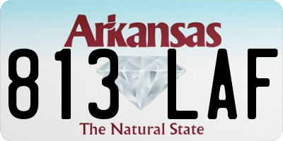 AR license plate 813LAF
