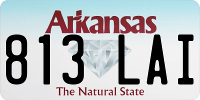 AR license plate 813LAI