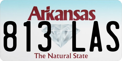 AR license plate 813LAS