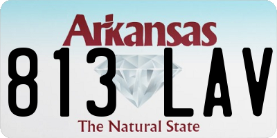 AR license plate 813LAV