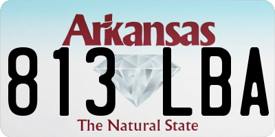 AR license plate 813LBA