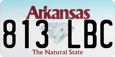 AR license plate 813LBC