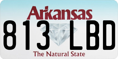 AR license plate 813LBD