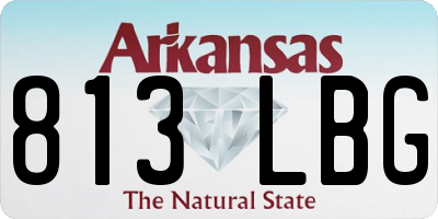 AR license plate 813LBG