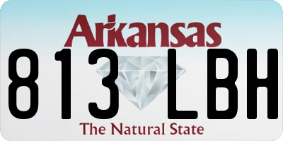 AR license plate 813LBH