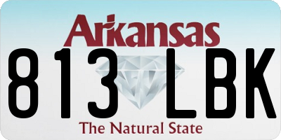 AR license plate 813LBK