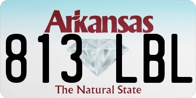 AR license plate 813LBL