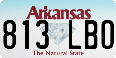 AR license plate 813LBO