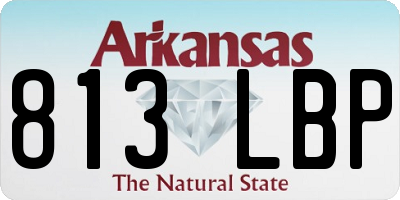 AR license plate 813LBP