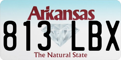 AR license plate 813LBX