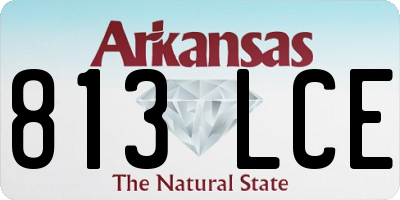 AR license plate 813LCE