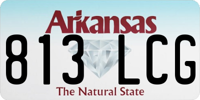 AR license plate 813LCG