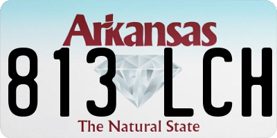 AR license plate 813LCH