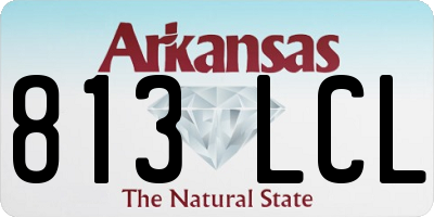 AR license plate 813LCL