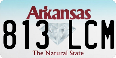AR license plate 813LCM