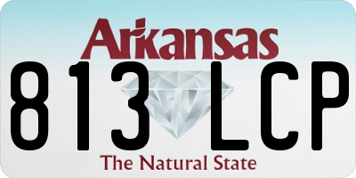 AR license plate 813LCP