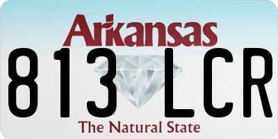 AR license plate 813LCR