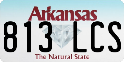 AR license plate 813LCS