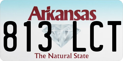 AR license plate 813LCT