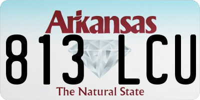 AR license plate 813LCU