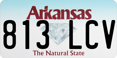 AR license plate 813LCV