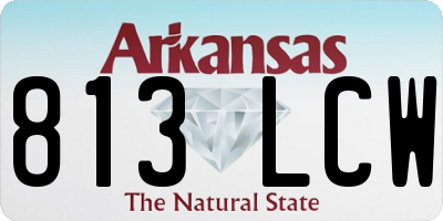 AR license plate 813LCW