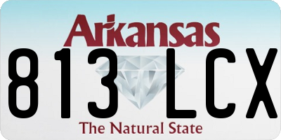 AR license plate 813LCX