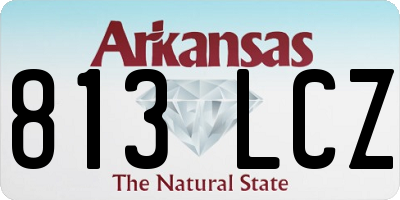 AR license plate 813LCZ