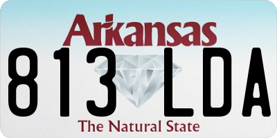 AR license plate 813LDA