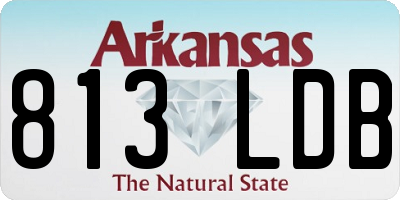 AR license plate 813LDB