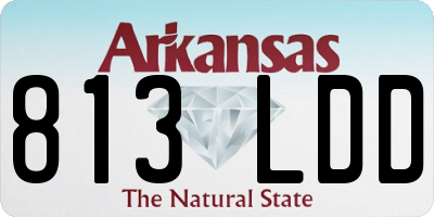 AR license plate 813LDD