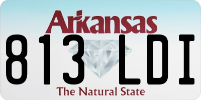 AR license plate 813LDI