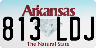 AR license plate 813LDJ