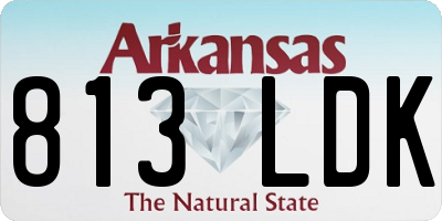 AR license plate 813LDK