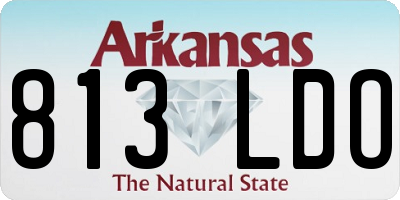 AR license plate 813LDO