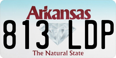 AR license plate 813LDP