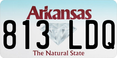 AR license plate 813LDQ