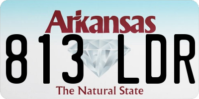 AR license plate 813LDR