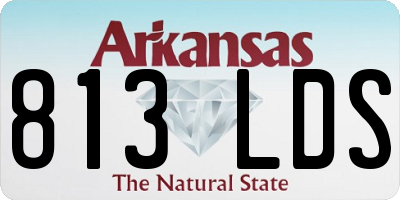 AR license plate 813LDS