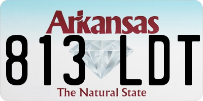 AR license plate 813LDT
