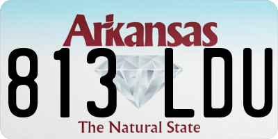 AR license plate 813LDU