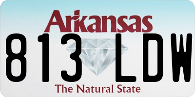 AR license plate 813LDW